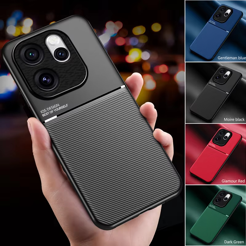 Car Phone Holder Magnetic - สำหรับออปโป้ รีโน 15 โปรเคสที่วางโทรศัพท์ในรถยนต์แบบแม่เหล็กแผ่นหนังเคสโทรศัพท์สำหรับออปโป้ รีโน 15