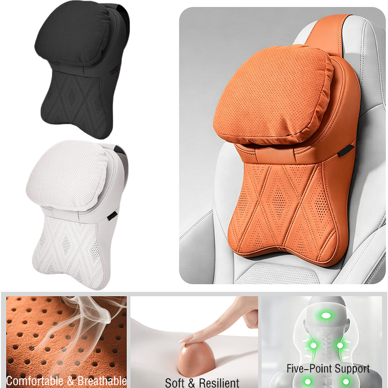 Car Accessories Nearby - หมอนรองศีรษะในรถยนต์ ปรับได้ รองรับศีรษะและคอ สำหรับอุปกรณ์ตกแต่งรถยนต์ ใช้ได้กับรถยนต์ทั่วไป หมอนรองคอในรถยนต์เพื่อความสบายในการขับขี่
