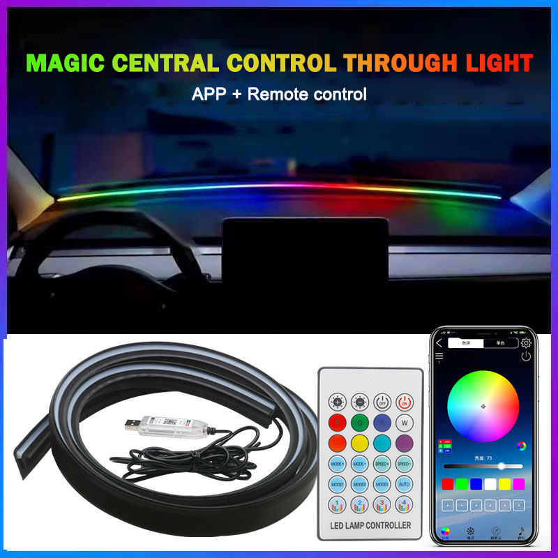 Car Accessories Sound System - แถบยางกันเสียงสำหรับแผงหน้าปัดรถยนต์ LED 1.5M แถบยางกันเสียงรบกวน แถบยางปิดช่องว่างกระจกหน้ารถ อุปกรณ์เสริมซีลแบบสากล