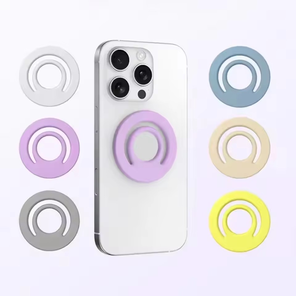 Car Phone Holder Magnetic - ที่วางโทรศัพท์มือถือแบบแม่เหล็กซิลิโคนพร้อมแหวนนิ้วสำหรับ iPhone 16 15 14 Pro