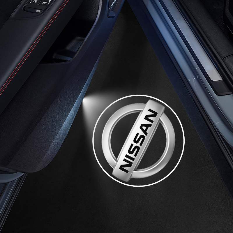 Car Accessories Nissan Xtrail - ไฟโปรเจคเตอร์เลเซอร์ต้อนรับติดประตูรถยนต์ ไร้สาย สำหรับรถยนต์นิสสัน เอ็กซ์เทรล แคชไค โน๊ต