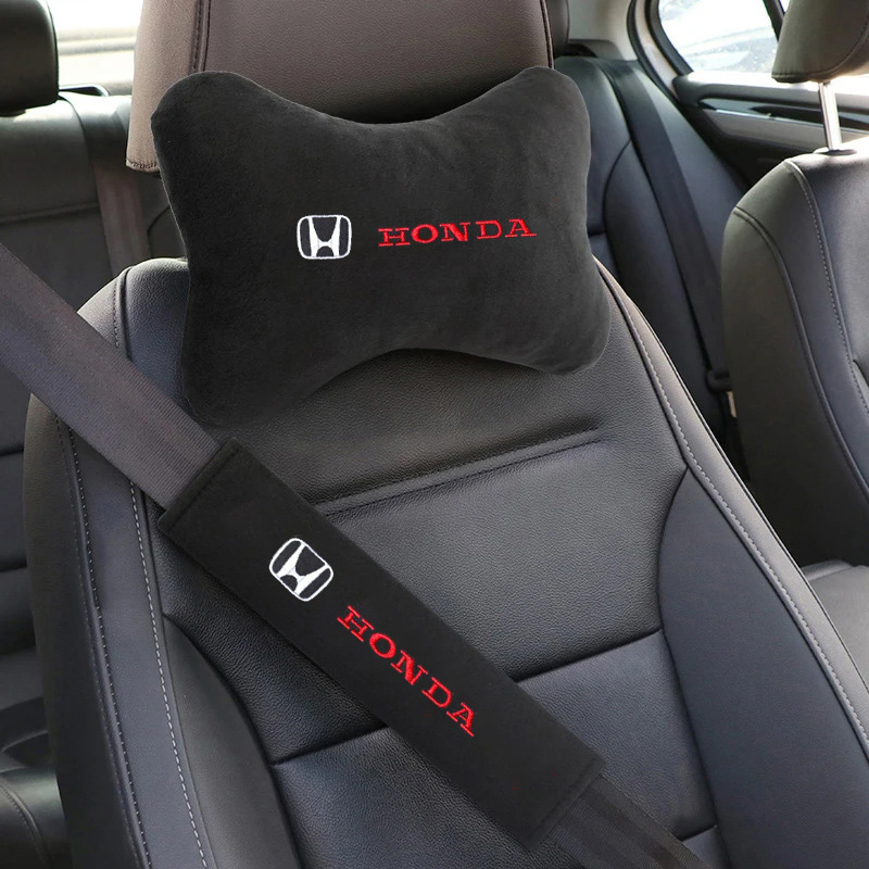 Car Accessories Nearby - เบาะรองศีรษะในรถยนต์ หมอนรองคอ ที่รองเข็มขัดนิรภัย สำหรับ Honda Civic