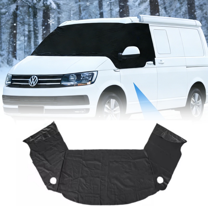 Windshield Sun Shade - สำหรับรถตู้โฟล์คสวาเกน ทรานสปอร์ตเตอร์ T5/T6 ผ้าคลุมกระจกหน้ารถ ป้องกันหิมะ น้ำแข็ง