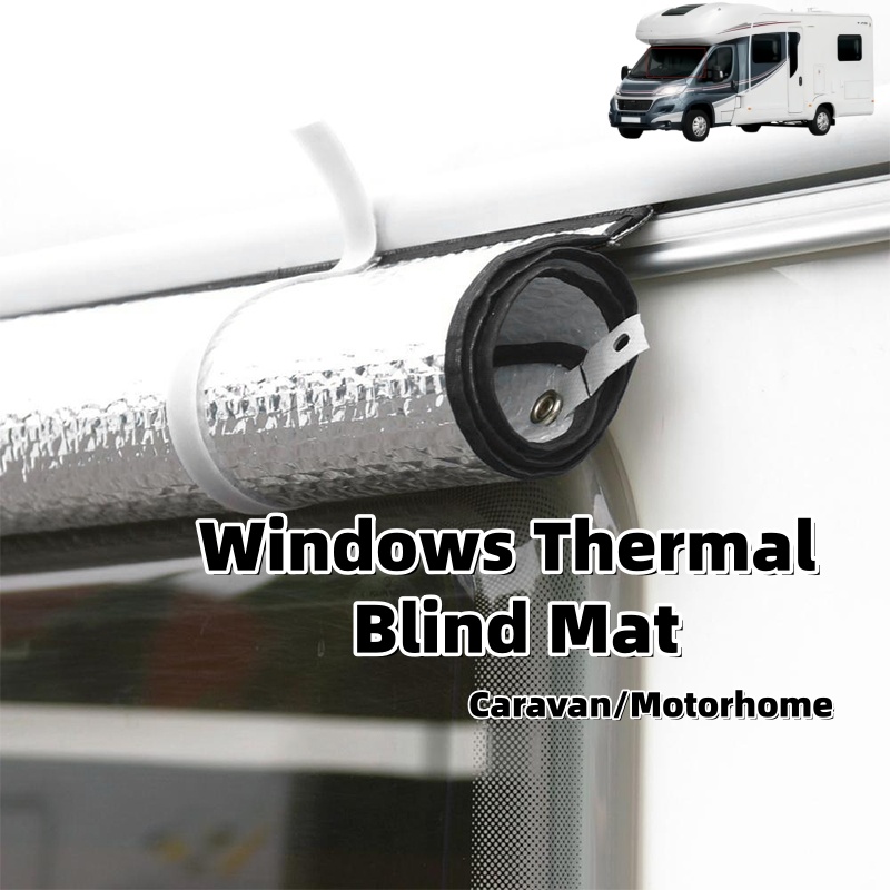Windshield Sun Shade - ม่านบังแดด RV ม่านบังแดดกระจกหน้ารถ ม่านกันความร้อน ม่านบังแดดแบบม้วน ม่านบังแดดสำหรับคาราวาน