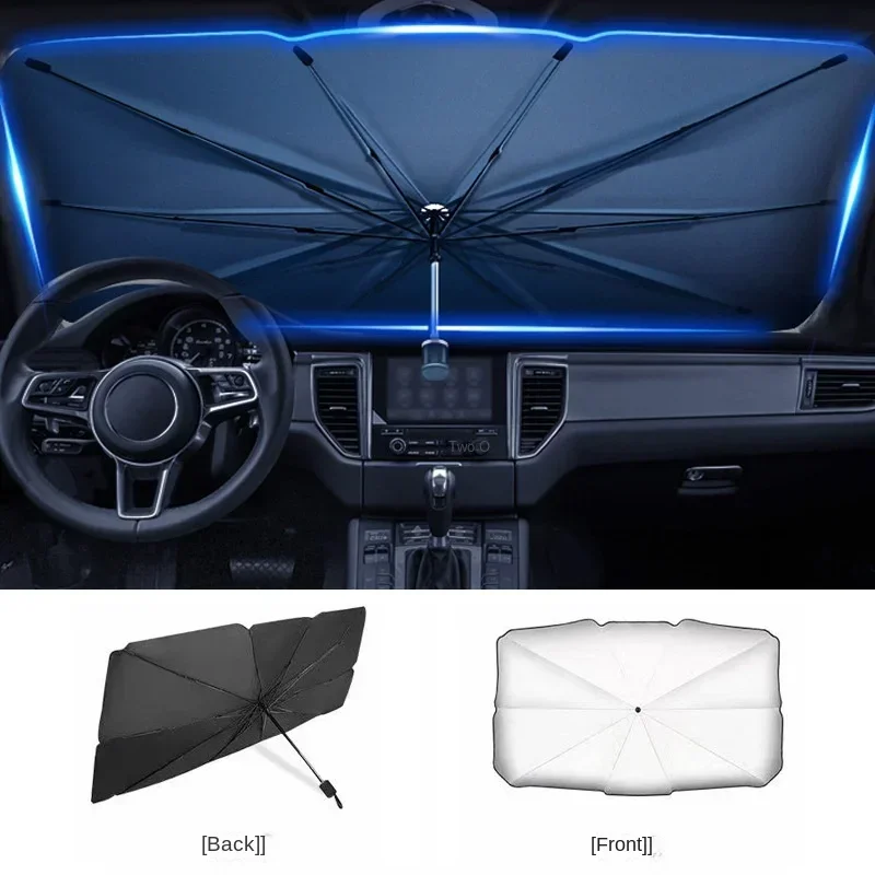 Windshield Sun Shade - ร่มบังแดดหน้ารถ Baseus ป้องกันแสงแดด ขอบเย็บอย่างดี สำหรับหน้าร้อน