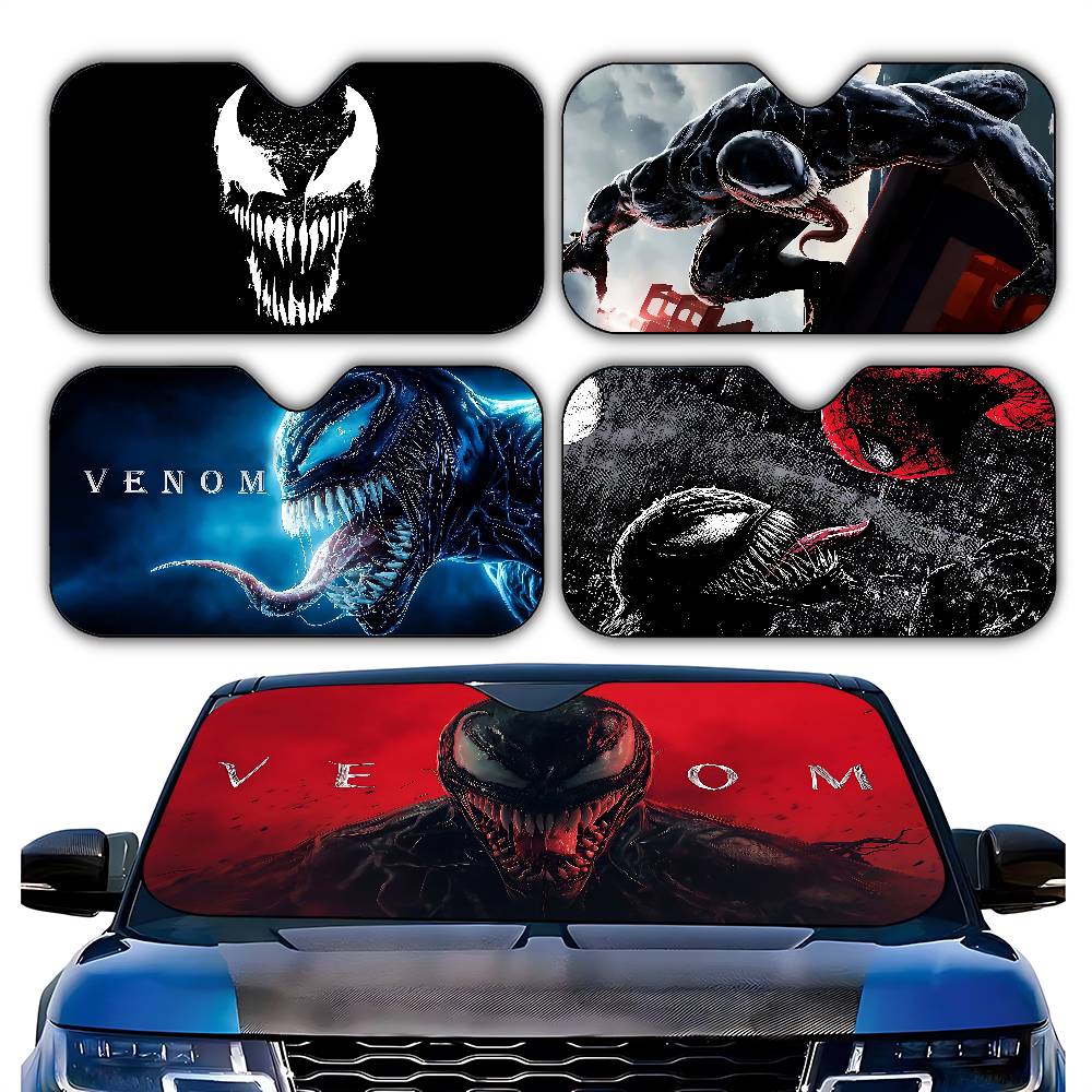 Windshield Sun Shade - คลาสสิค มูฟวี่-อี-เวノมส์ ผ้าคลุมกระจกรถยนต์สุดเท่ ทันสมัย และอินเทรนด์ ผ้าคลุมกระจกรถยนต์