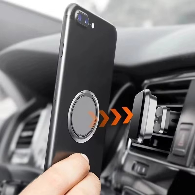 ขาตั้งโทรศัพท์แบบวงแหวนโลหะบาง - Car Phone Holder Magnetic บทวิจารณ์และราคา