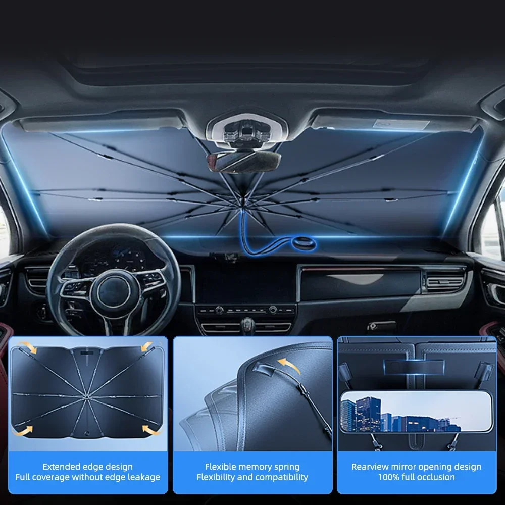 แผ่นบังแดดกระจกรถยนต์แบบพับได้ - Windshield Sun Shade บทวิจารณ์และราคา