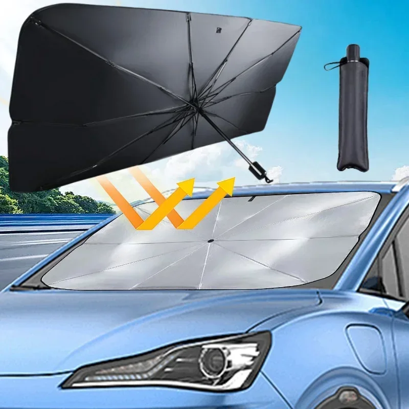 แผ่นบังแดดกระจกรถยนต์, ร่มบังแ - Windshield Sun Shade บทวิจารณ์และราคา