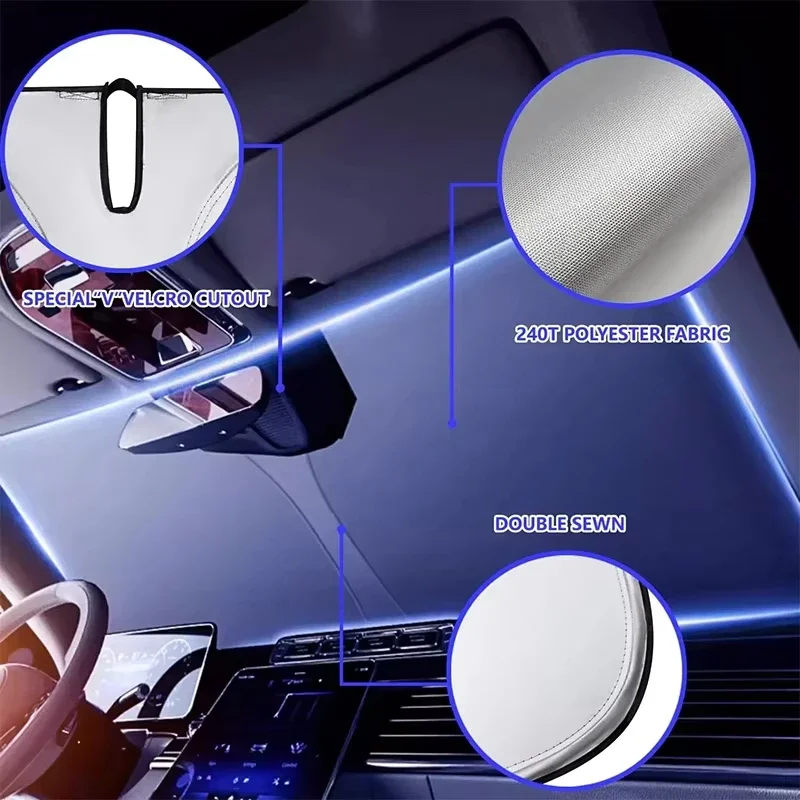 แผ่นบังแดดรถยนต์ ฉนวนกันความร้ - Windshield Sun Shade บทวิจารณ์และราคา
