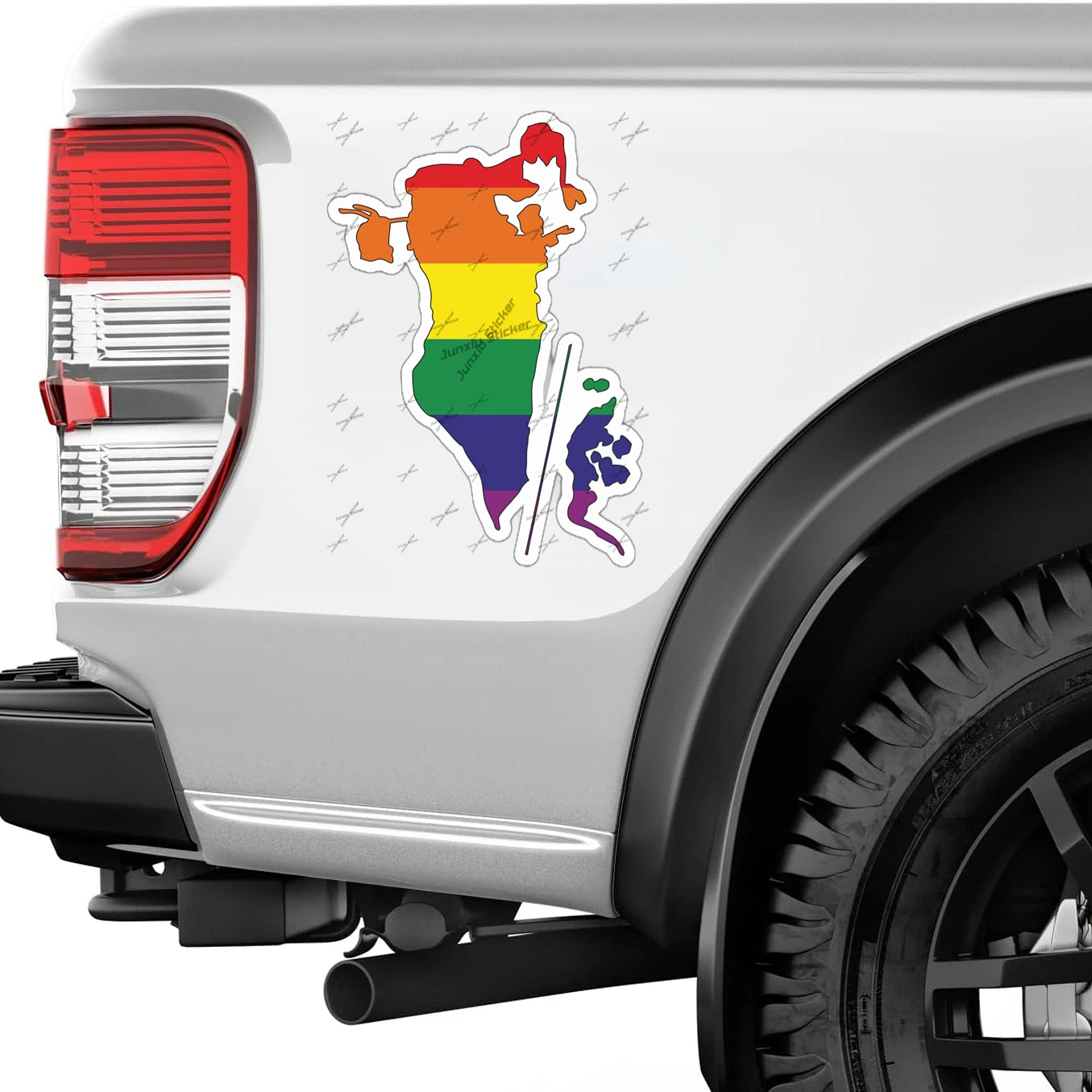 Bahrain Gay สติกเกอร์ลายธงสีรุ - Car Accessories Bahrain บทวิจารณ์และราคา