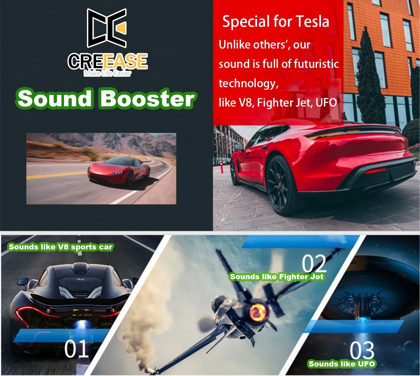 ระบบเพิ่มเสียงท่อไอเสียไฟฟ้า U - Car Accessories Sound System บทวิจารณ์และราคา