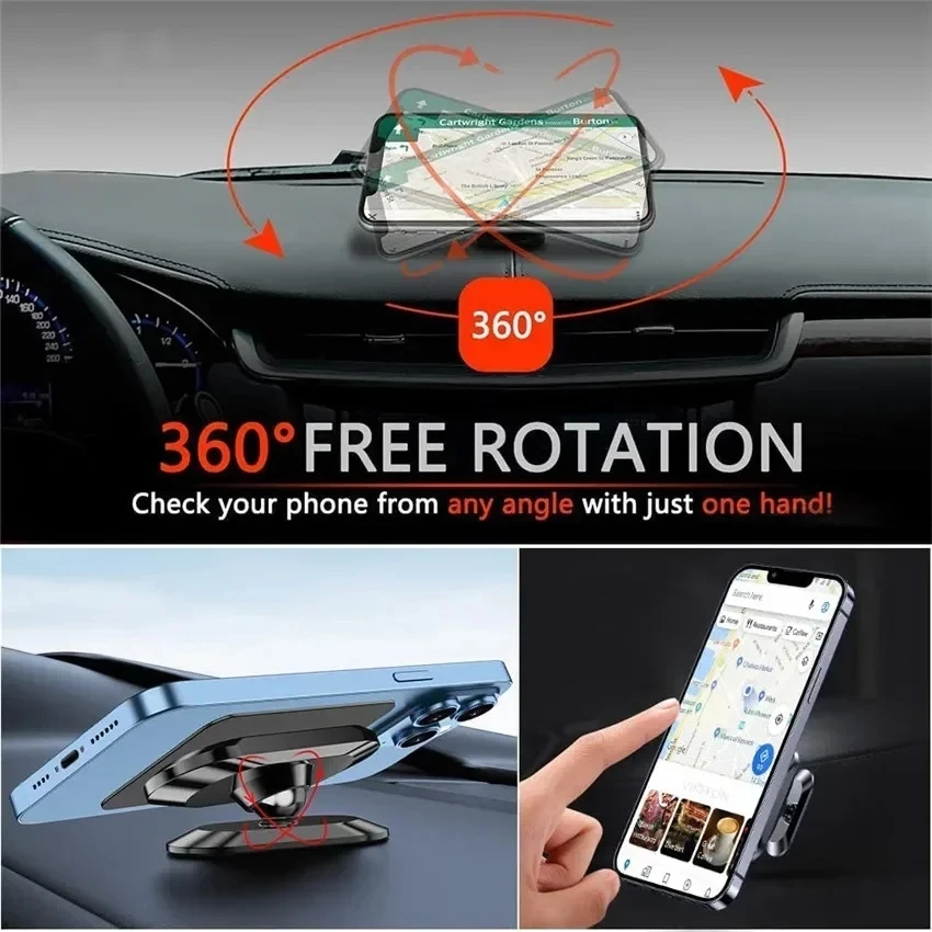 360 °   ที่ยึดโทรศัพท์ในรถยนต์ - Car Phone Holder Magnetic บทวิจารณ์และราคา