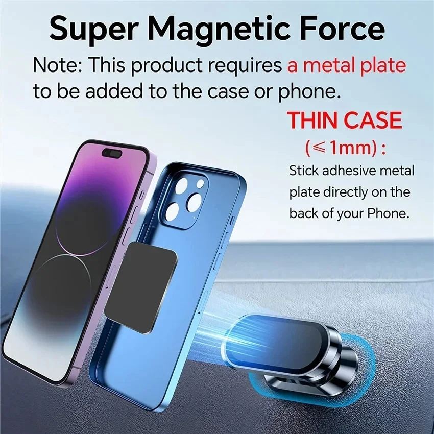 360 °   ที่ยึดโทรศัพท์ในรถยนต์ - Car Phone Holder Magnetic บทวิจารณ์และราคา
