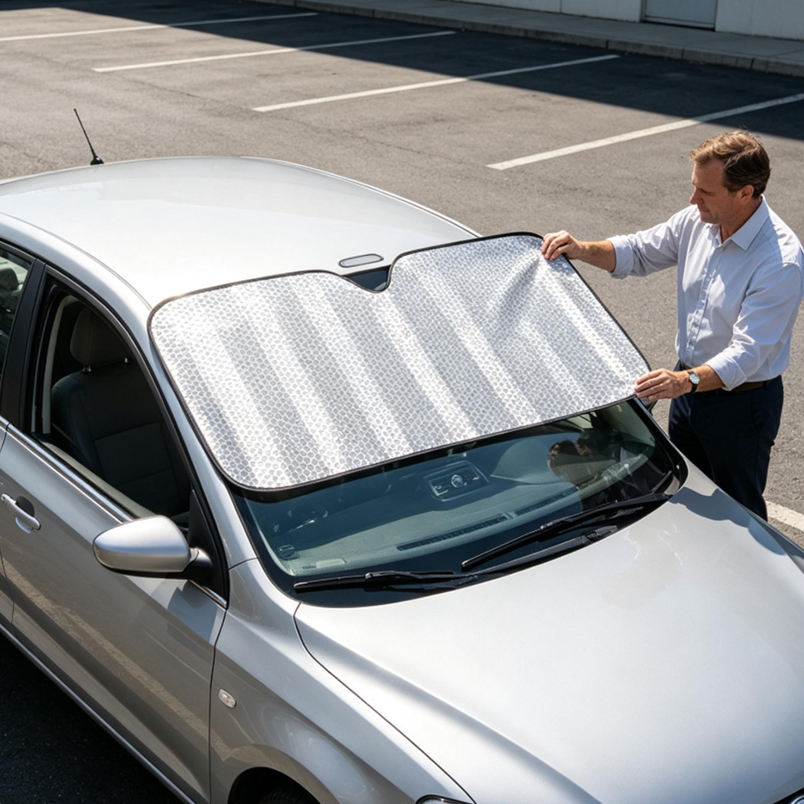แผ่นบังแดดกระจกรถยนต์แบบพับได้ - Windshield Sun Shade บทวิจารณ์และราคา