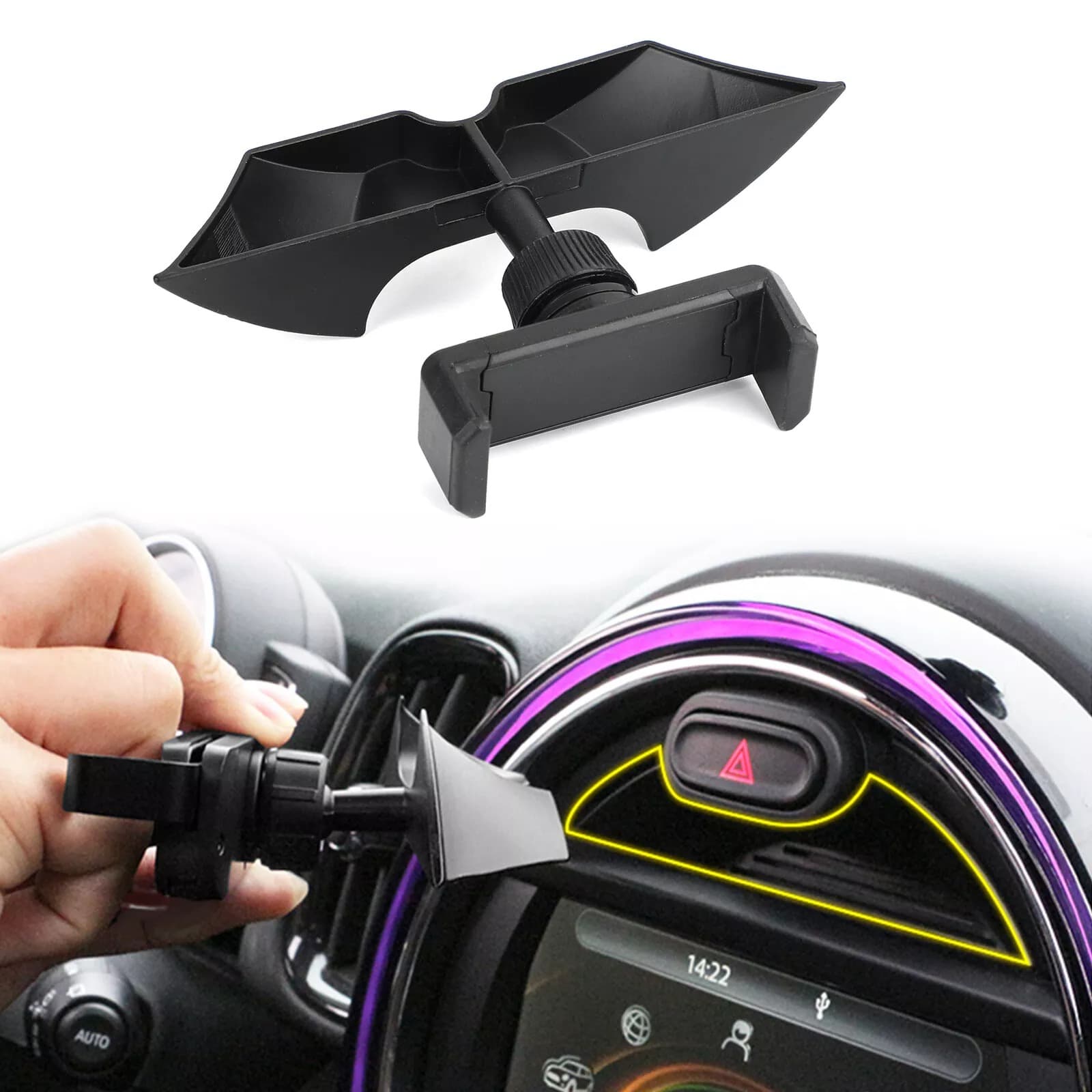 โลหะรถด้านหน้าขาตั้งโทรศัพท์ผู - Car Accessories Uk บทวิจารณ์และราคา