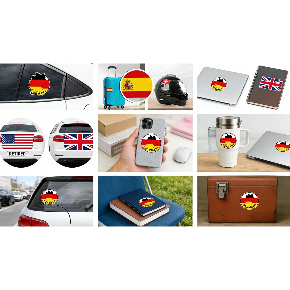 สติกเกอร์รูปวงรีสหราชอาณาจักร  - Car Accessories Uk บทวิจารณ์และราคา