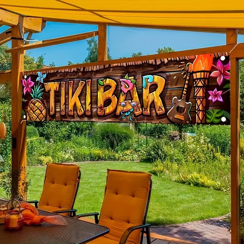 Tiki Barแบนเนอร์Tropical Hawai - Car Accessories Nearby บทวิจารณ์และราคา