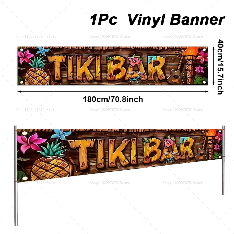 Tiki Barแบนเนอร์Tropical Hawai - Car Accessories Nearby บทวิจารณ์และราคา