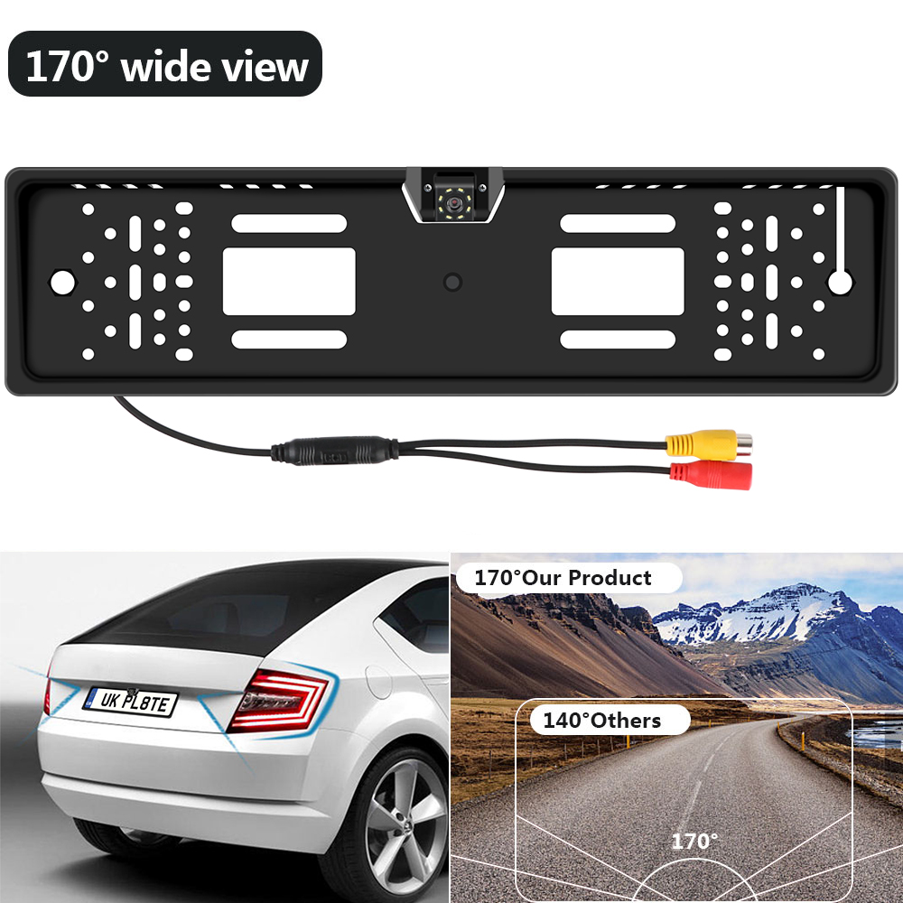 12V รถดูด้านหลังกล้อง 4/8 LED  - Car Accessories Uk บทวิจารณ์และราคา