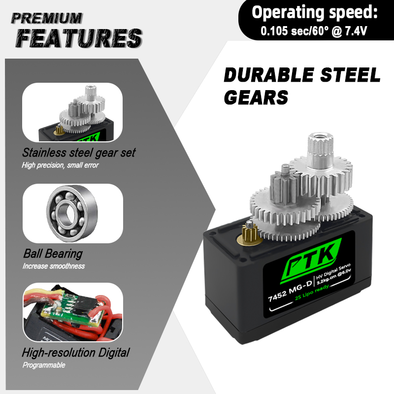 PTK 7452 MG-D 9g เซอร์โวดิจิตอ - D.A.D Car Accessories บทวิจารณ์และราคา