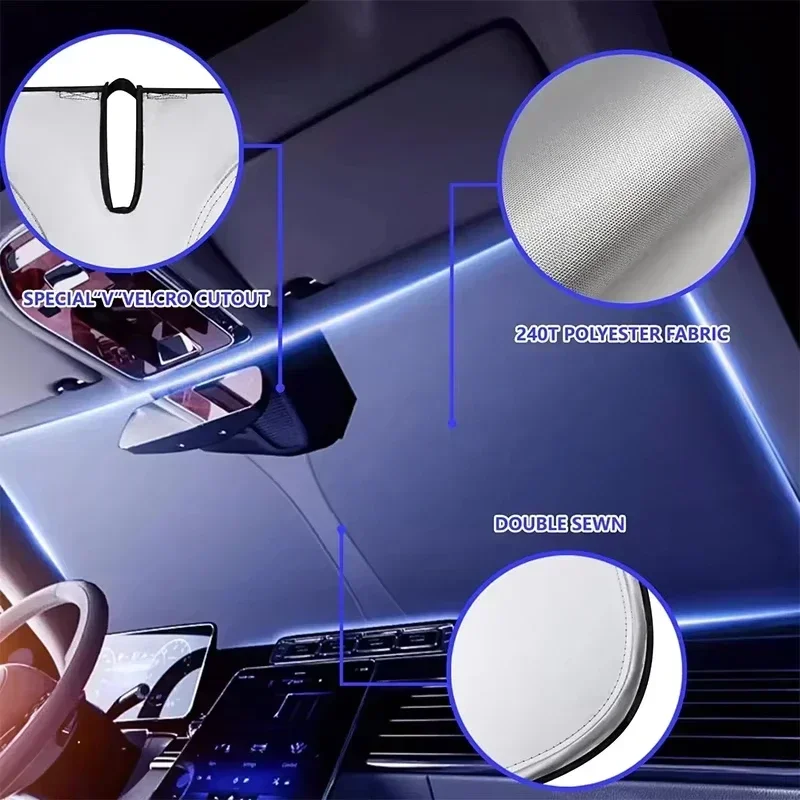 ที่บังแดดหน้ารถสำหรับฤดูร้อน ผ - Windshield Sun Shade บทวิจารณ์และราคา