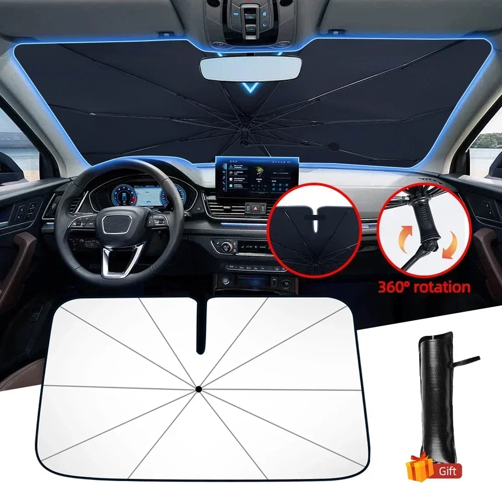 ร่มบังแดดรถยนต์แบบพับได้ ป้องก - Windshield Sun Shade บทวิจารณ์และราคา